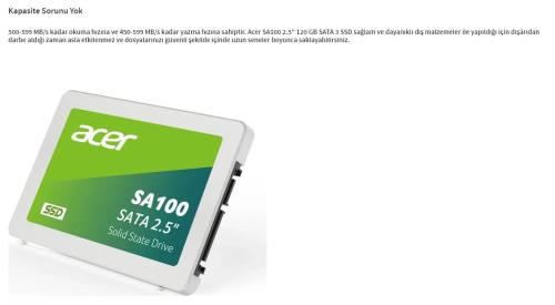 ACER SA100 240GB 500M/450MB/S SATA3 SSD Harddisk BL.9BWWA.102